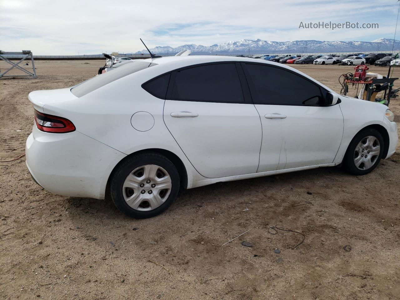 2015 Dodge Dart Se White vin: 1C3CDFAA6FD404583