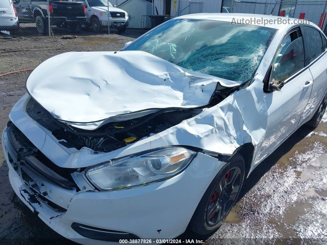 2015 Dodge Dart Se White vin: 1C3CDFAA6FD407046