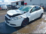 2015 Dodge Dart Se White vin: 1C3CDFAA6FD407046