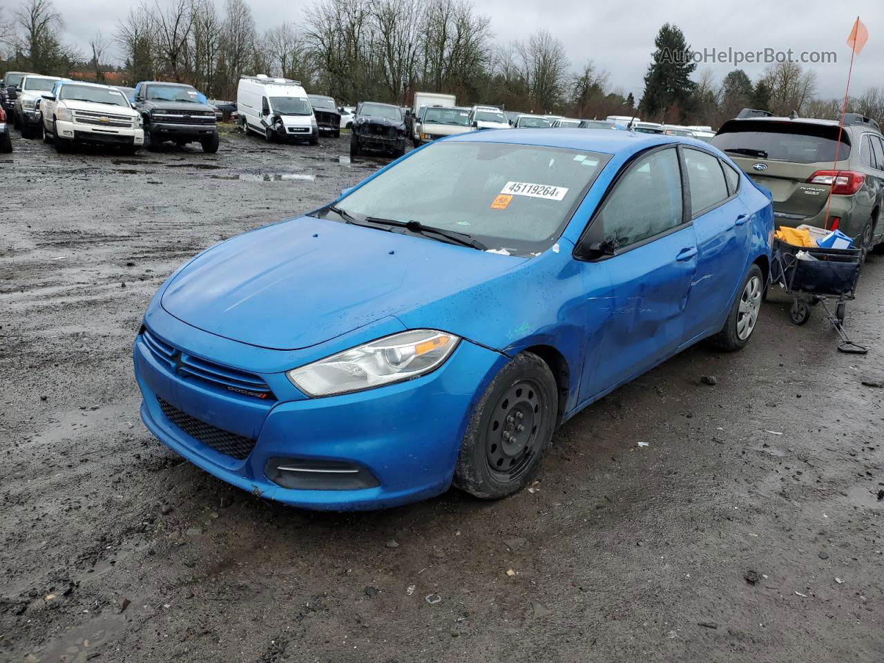 2015 Dodge Dart Se Blue vin: 1C3CDFAA7FD201265