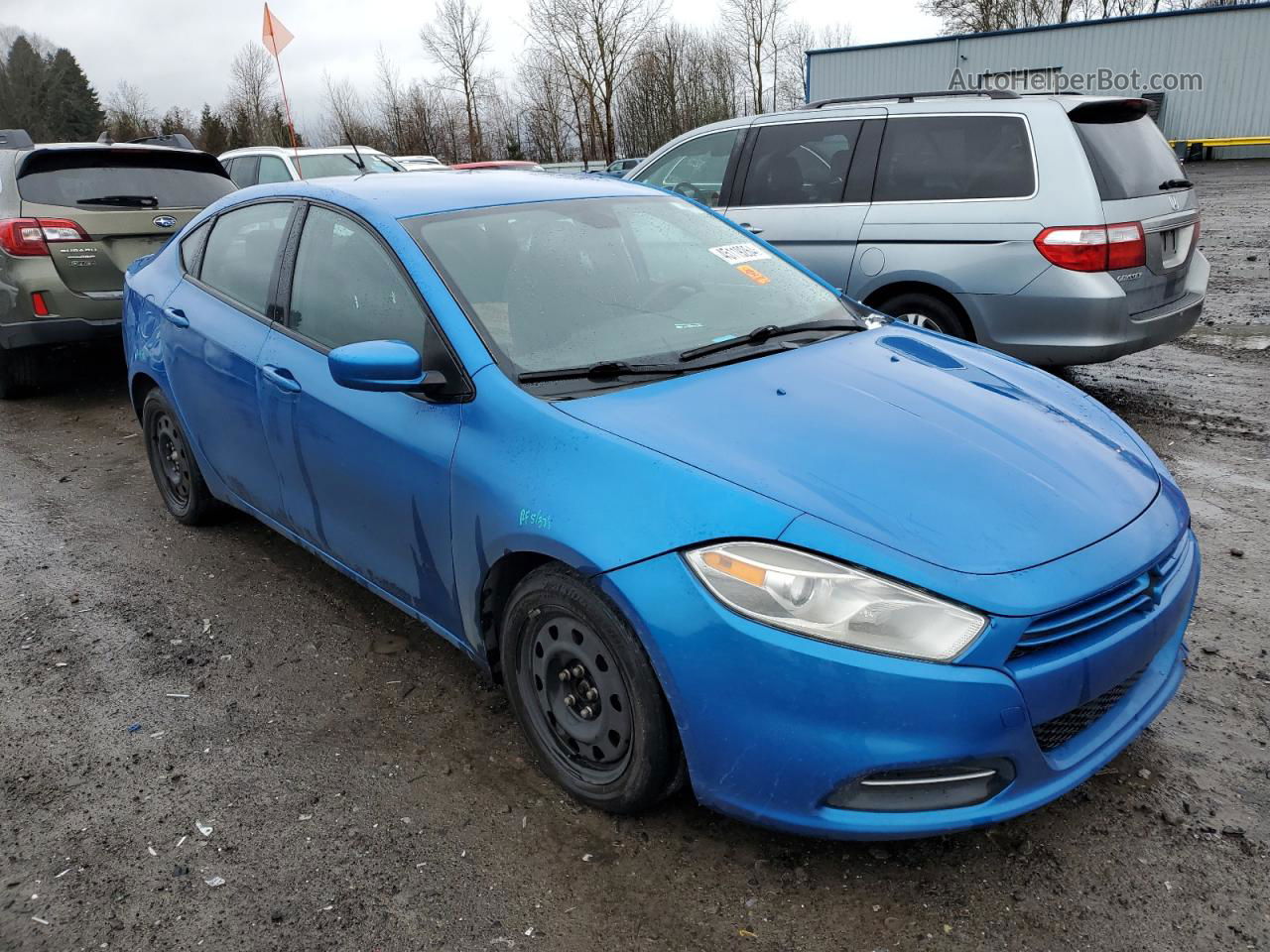 2015 Dodge Dart Se Blue vin: 1C3CDFAA7FD201265