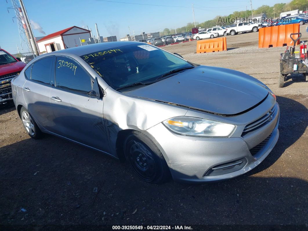 2015 Dodge Dart Se Silver vin: 1C3CDFAA7FD267945