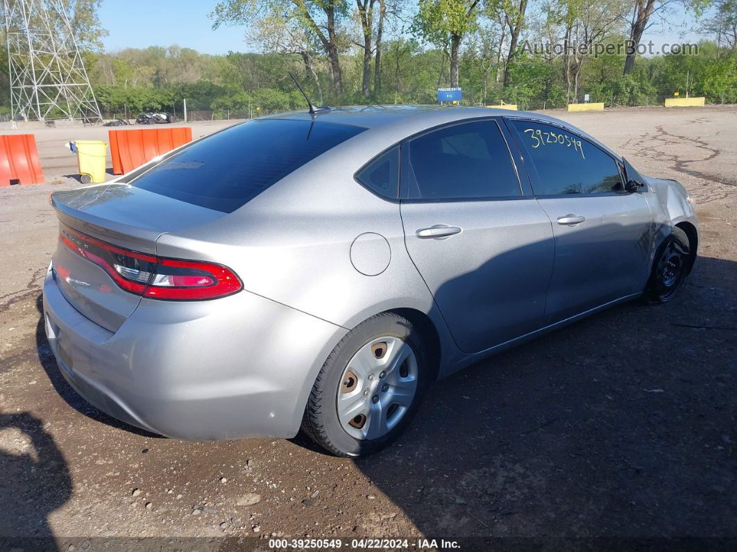 2015 Dodge Dart Se Silver vin: 1C3CDFAA7FD267945