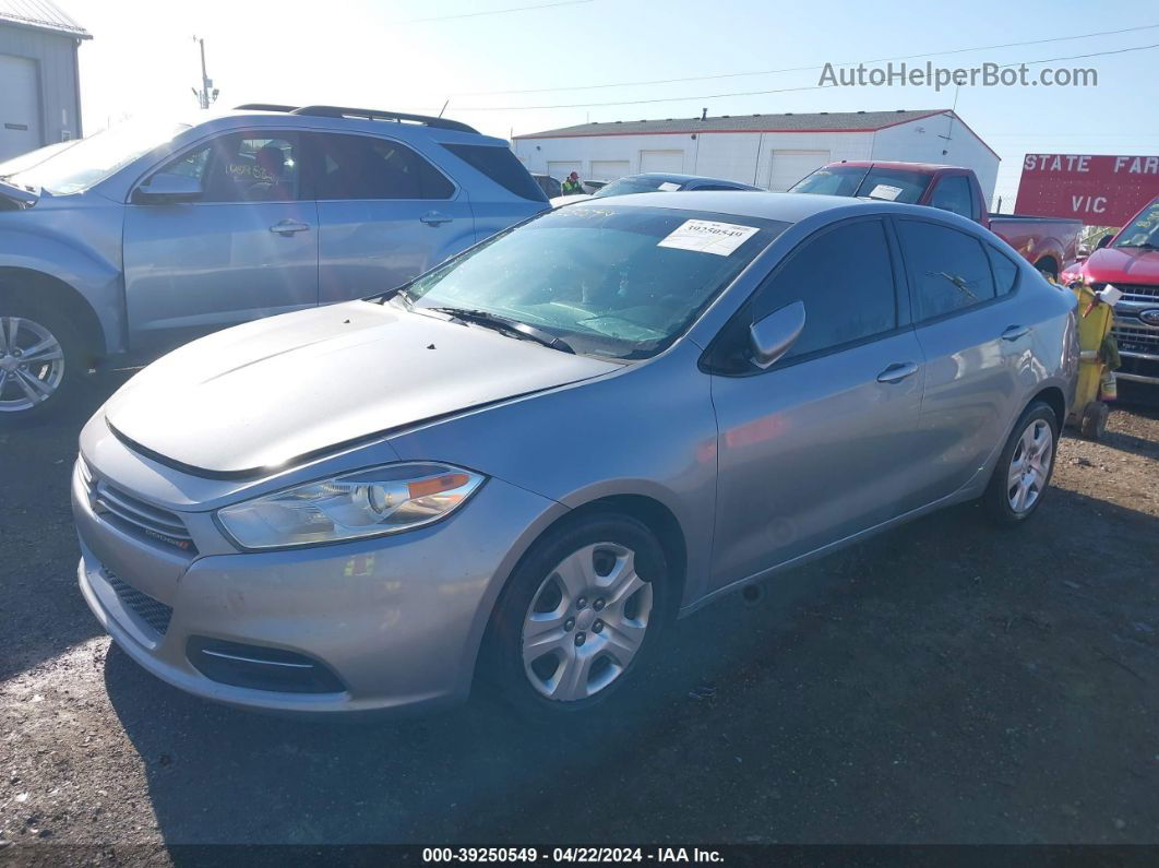 2015 Dodge Dart Se Silver vin: 1C3CDFAA7FD267945