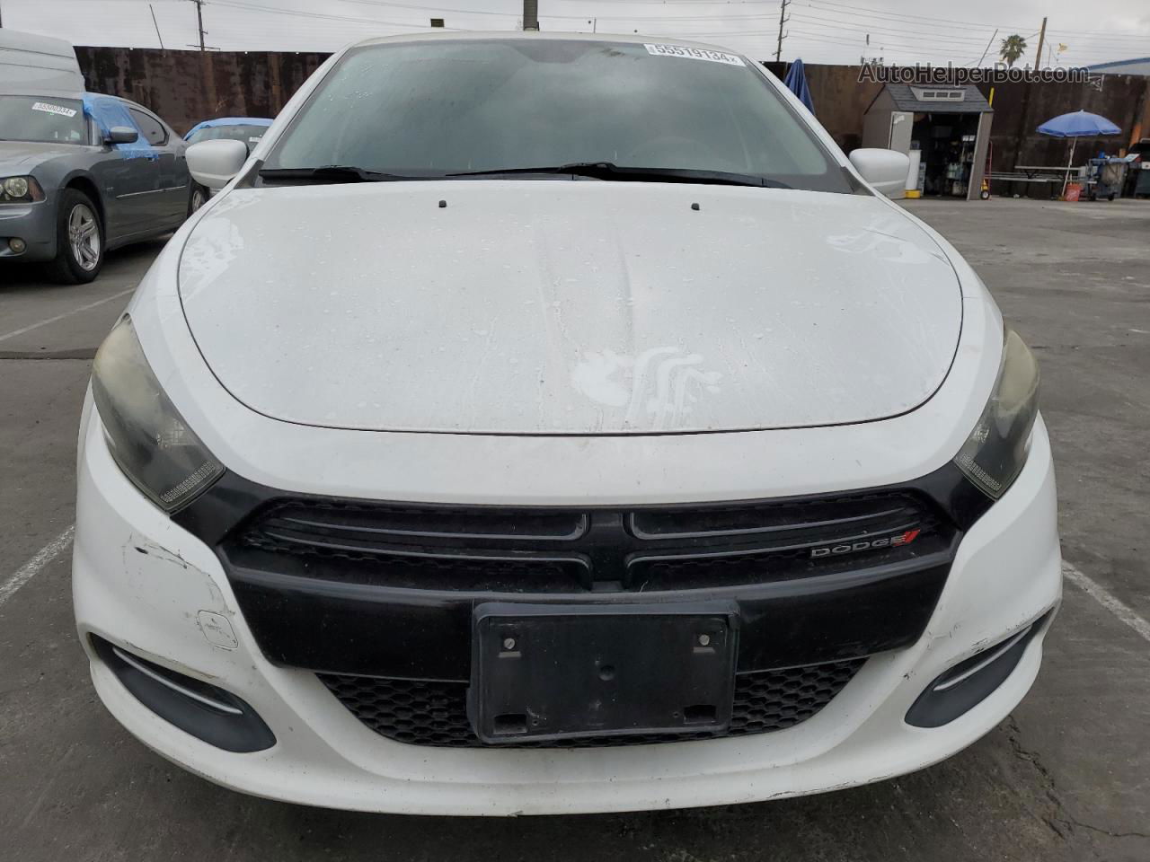 2015 Dodge Dart Se White vin: 1C3CDFAA7FD345690