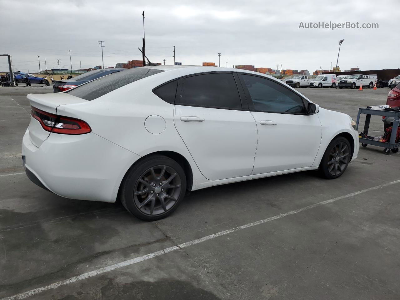 2015 Dodge Dart Se White vin: 1C3CDFAA7FD345690