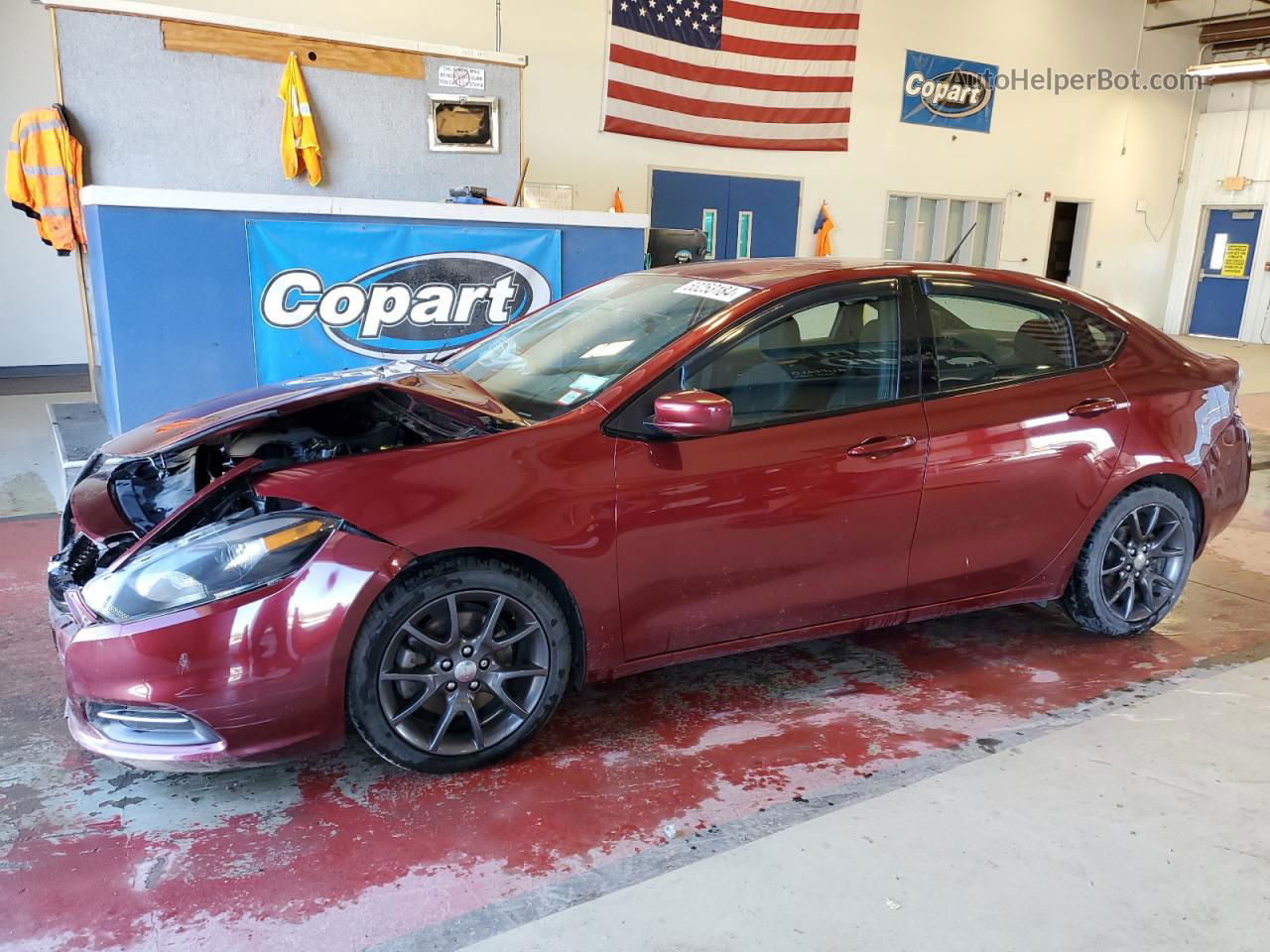 2015 Dodge Dart Se Burgundy vin: 1C3CDFAA7FD375711