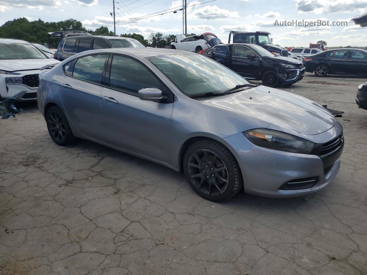 2015 Dodge Dart Se Gray vin: 1C3CDFAA7FD433994