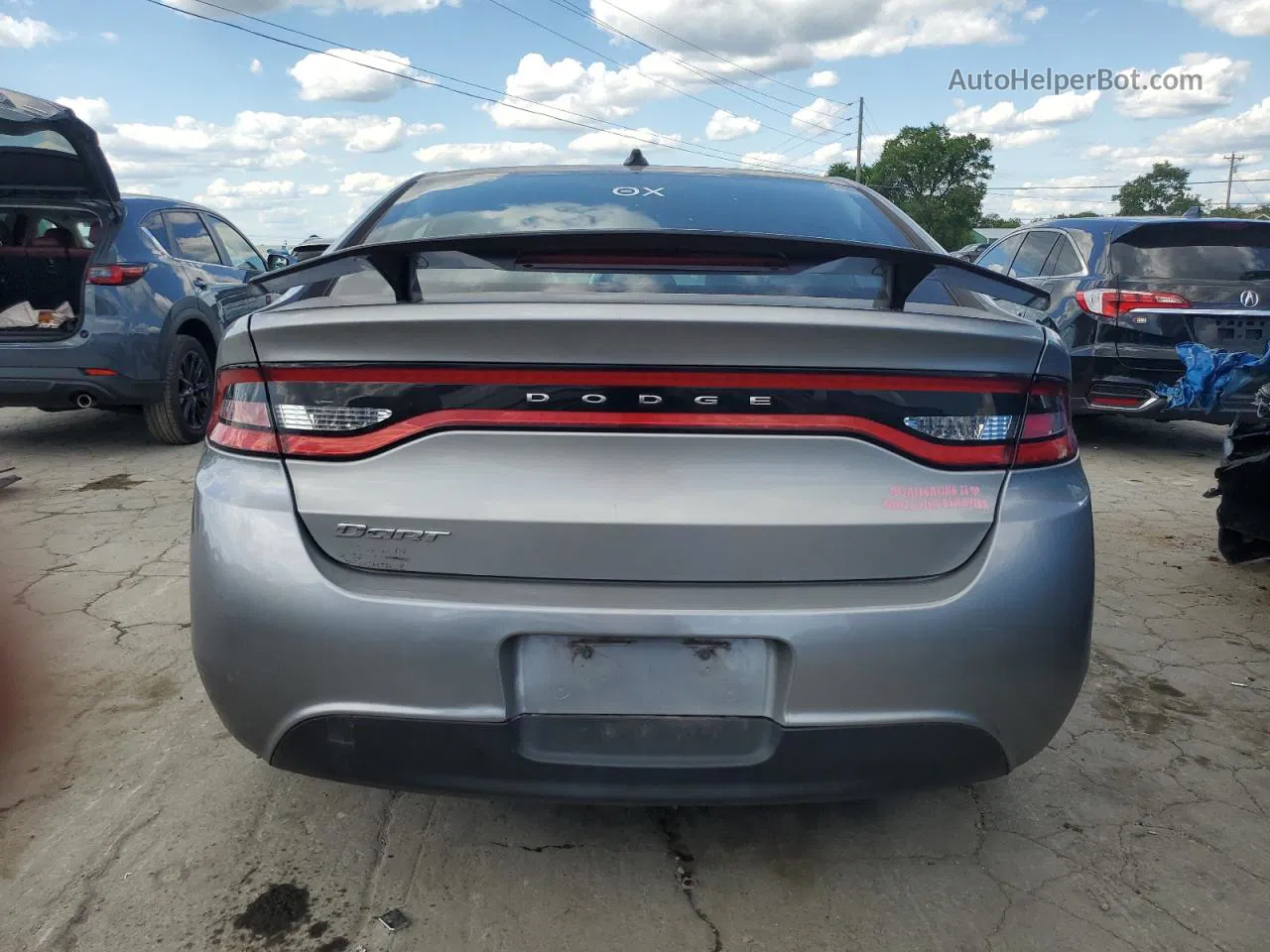 2015 Dodge Dart Se Gray vin: 1C3CDFAA7FD433994