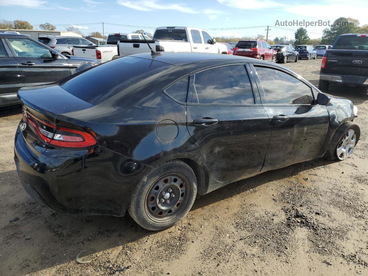 2015 Dodge Dart Se Black vin: 1C3CDFAA8FD204904