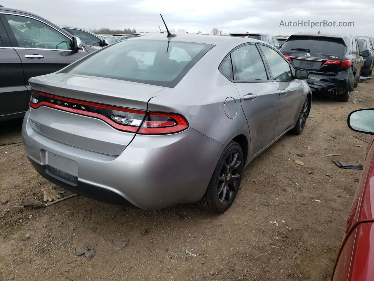 2015 Dodge Dart Se Серый vin: 1C3CDFAA8FD421482