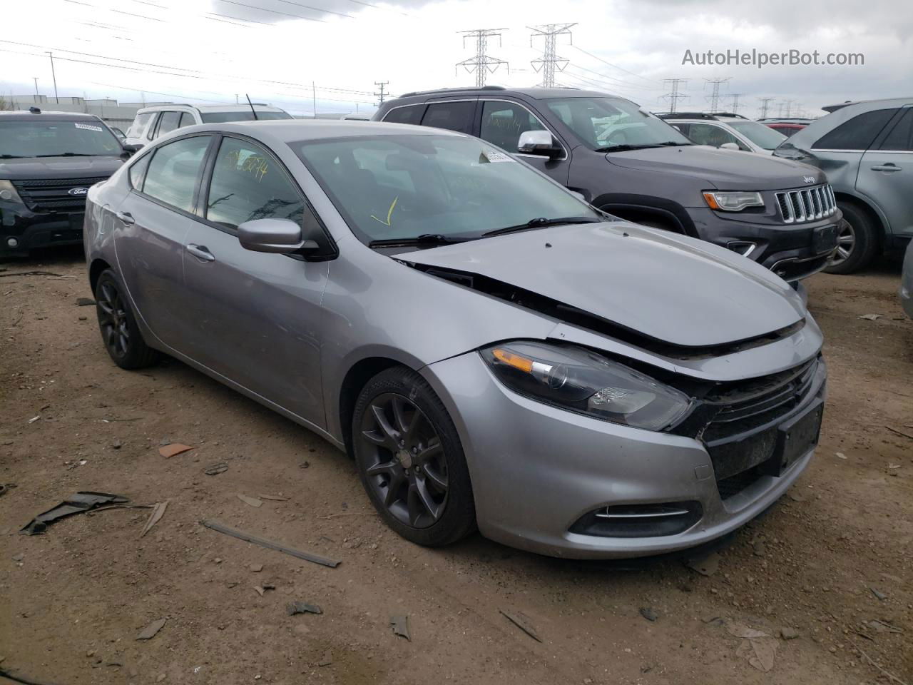 2015 Dodge Dart Se Gray vin: 1C3CDFAA8FD421482