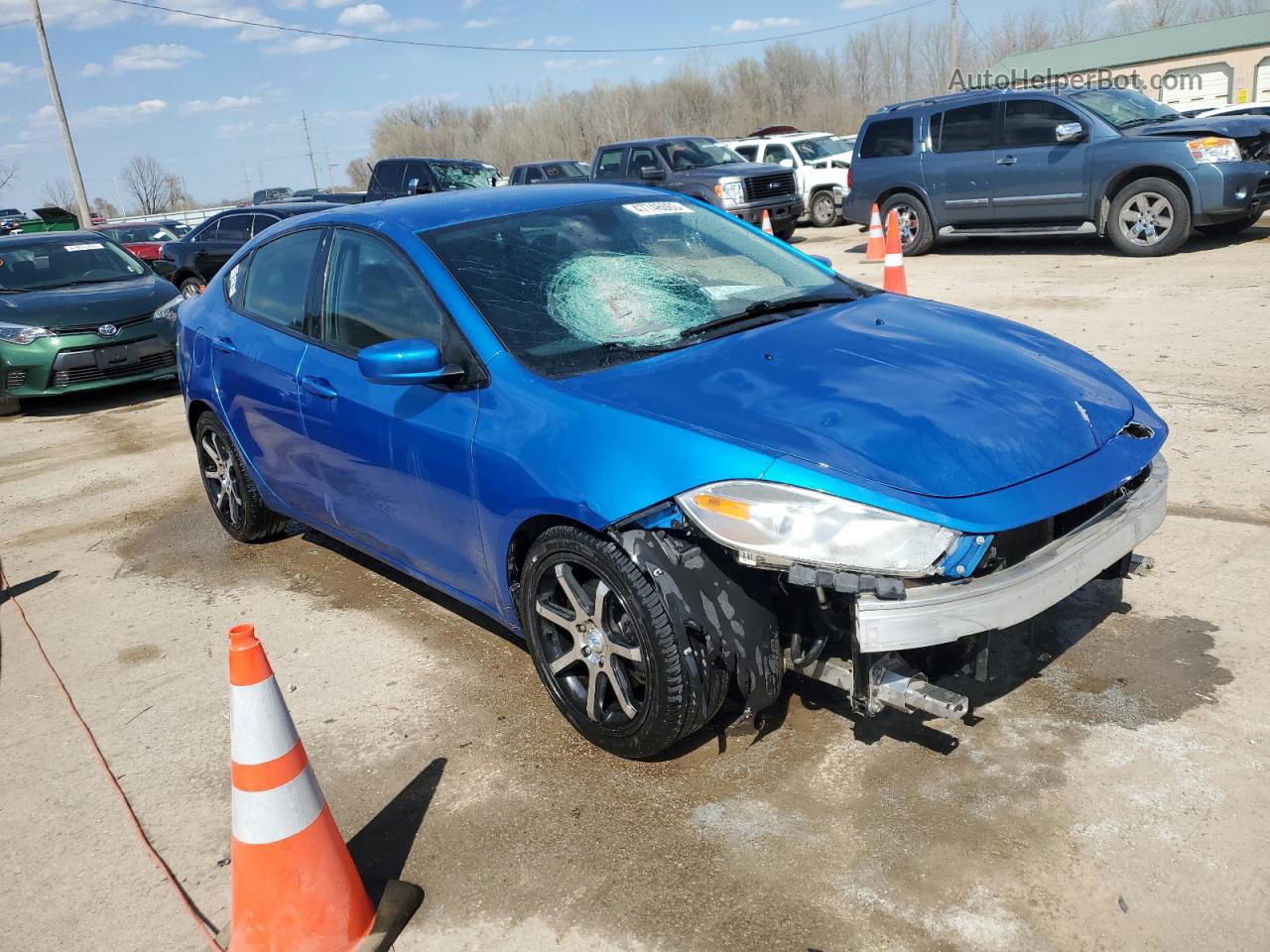 2015 Dodge Dart Se Синий vin: 1C3CDFAA9FD337915