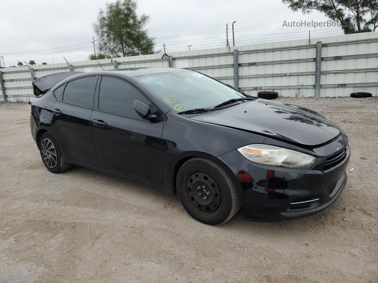 2015 Dodge Dart Se Black vin: 1C3CDFAAXFD364069