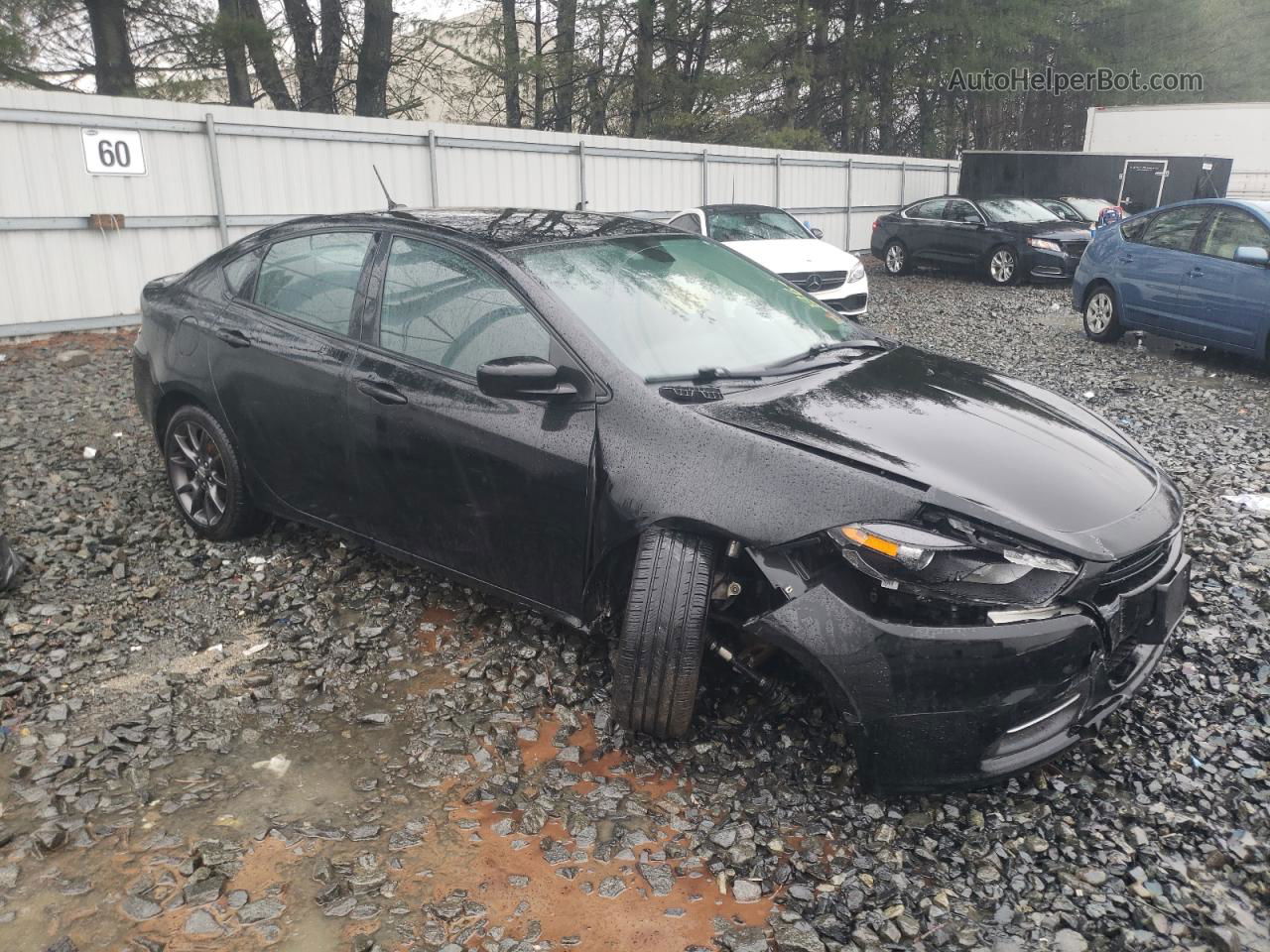 2015 Dodge Dart Se Black vin: 1C3CDFAAXFD433682