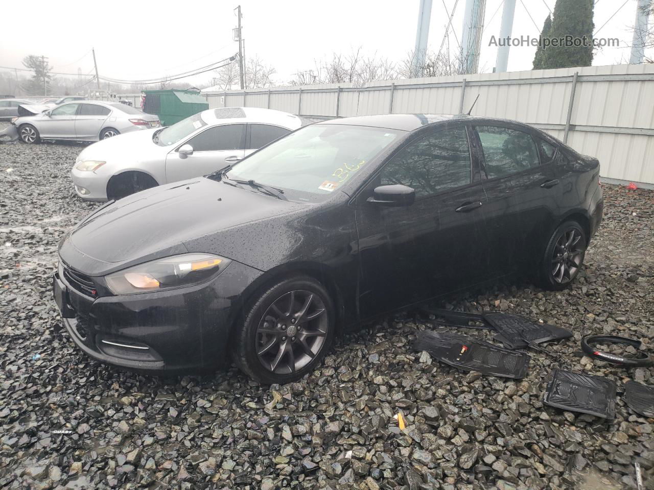 2015 Dodge Dart Se Черный vin: 1C3CDFAAXFD433682