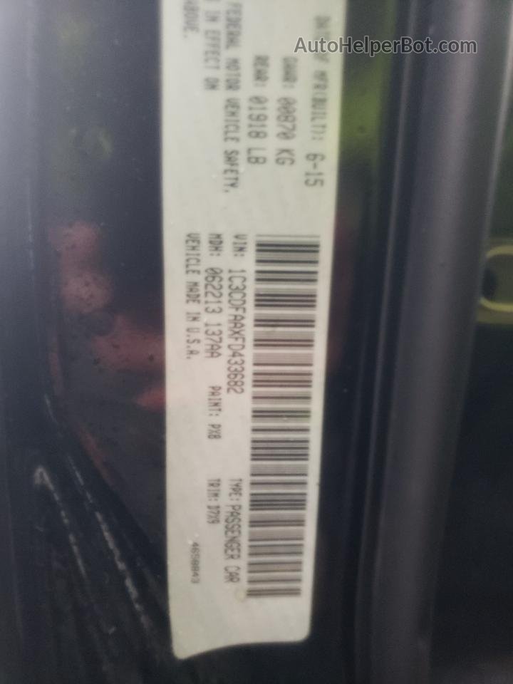 2015 Dodge Dart Se Черный vin: 1C3CDFAAXFD433682