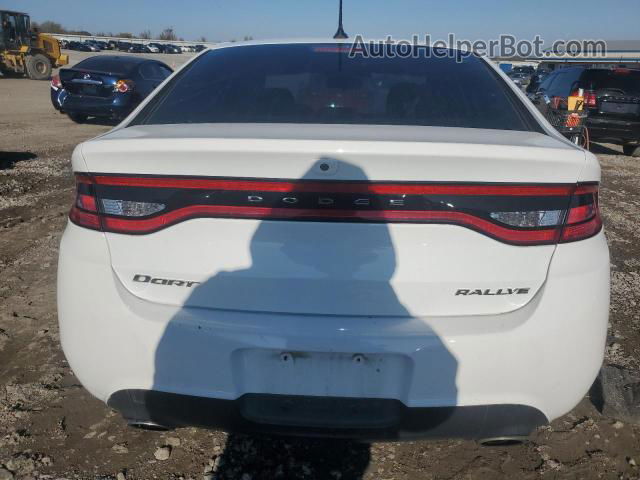 2015 Dodge Dart Sxt White vin: 1C3CDFBA9DD152100