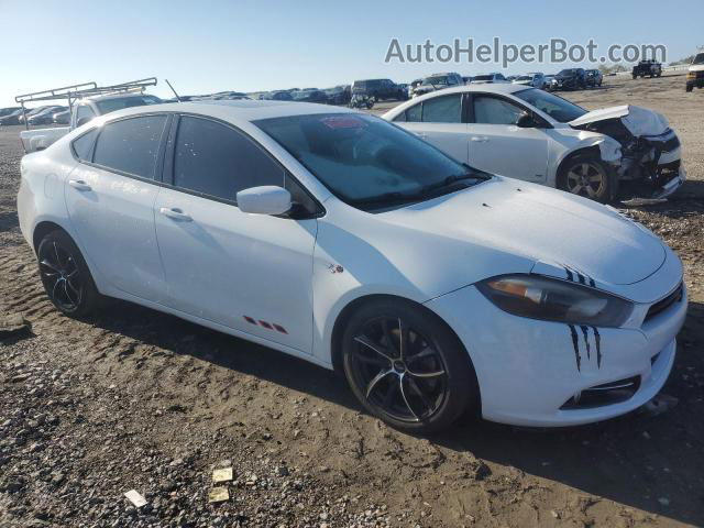 2015 Dodge Dart Sxt White vin: 1C3CDFBA9DD152100