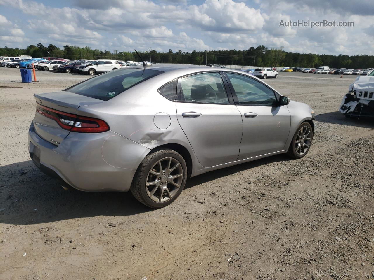 2015 Dodge Dart Sxt Silver vin: 1C3CDFBB0FD122477