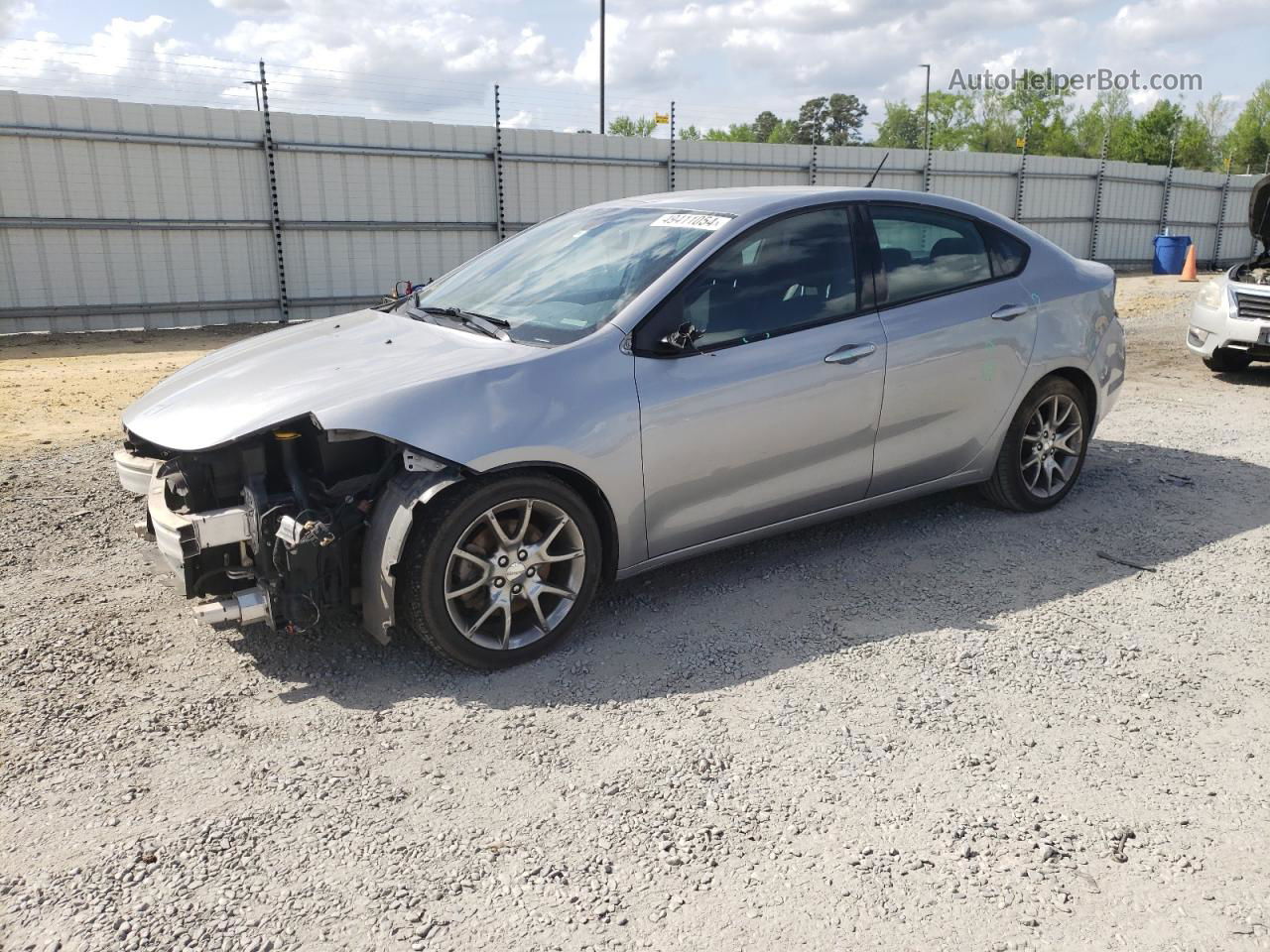 2015 Dodge Dart Sxt Silver vin: 1C3CDFBB0FD122477