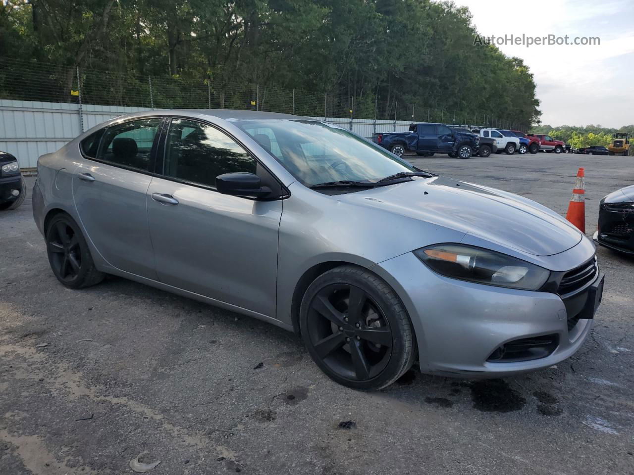 2015 Dodge Dart Sxt Silver vin: 1C3CDFBB0FD123810