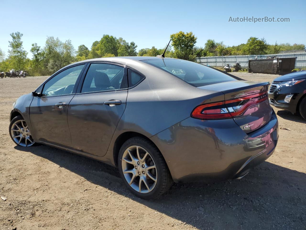 2015 Dodge Dart Sxt Gray vin: 1C3CDFBB0FD174692