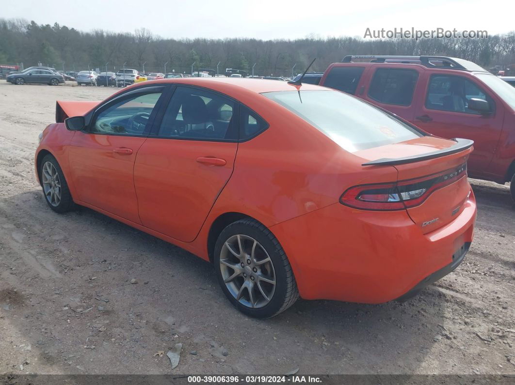 2015 Dodge Dart Sxt Orange vin: 1C3CDFBB0FD213216