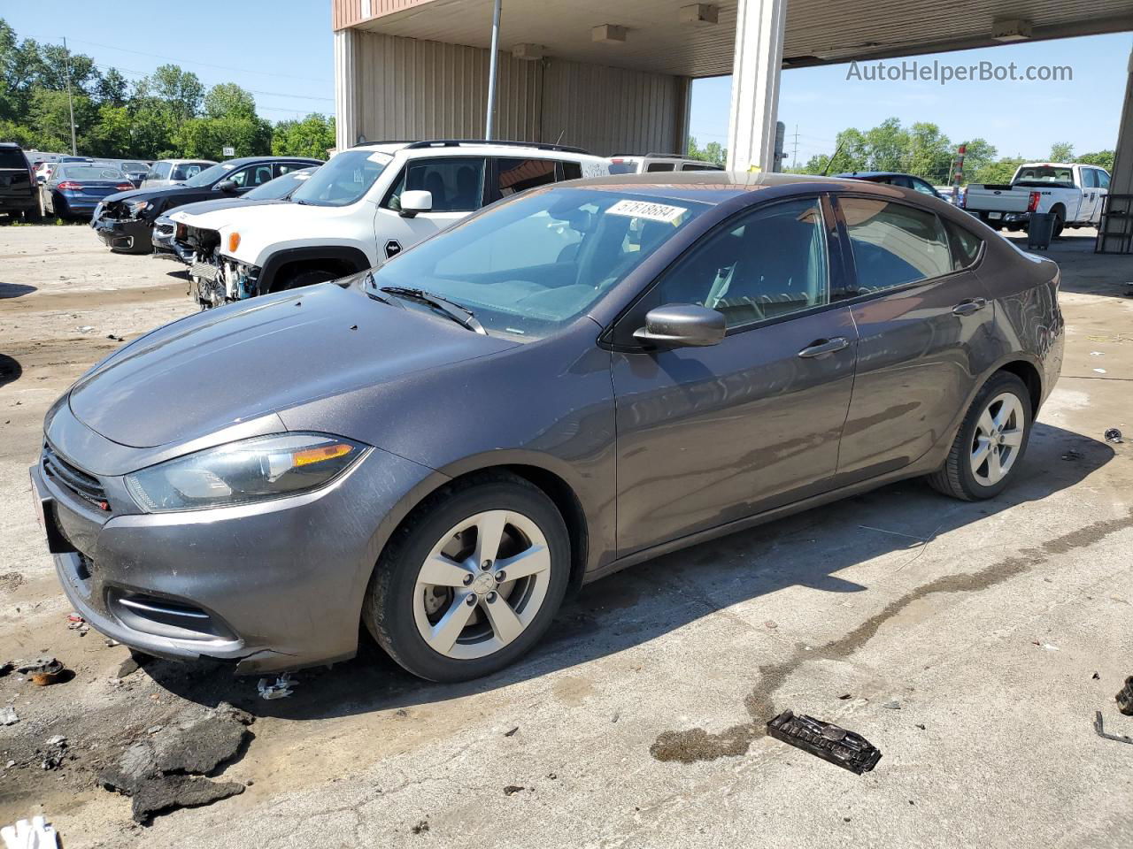 2015 Dodge Dart Sxt Gray vin: 1C3CDFBB0FD251853