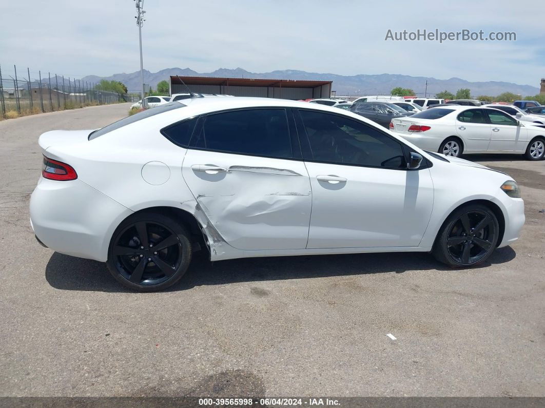 2015 Dodge Dart Sxt White vin: 1C3CDFBB0FD275876