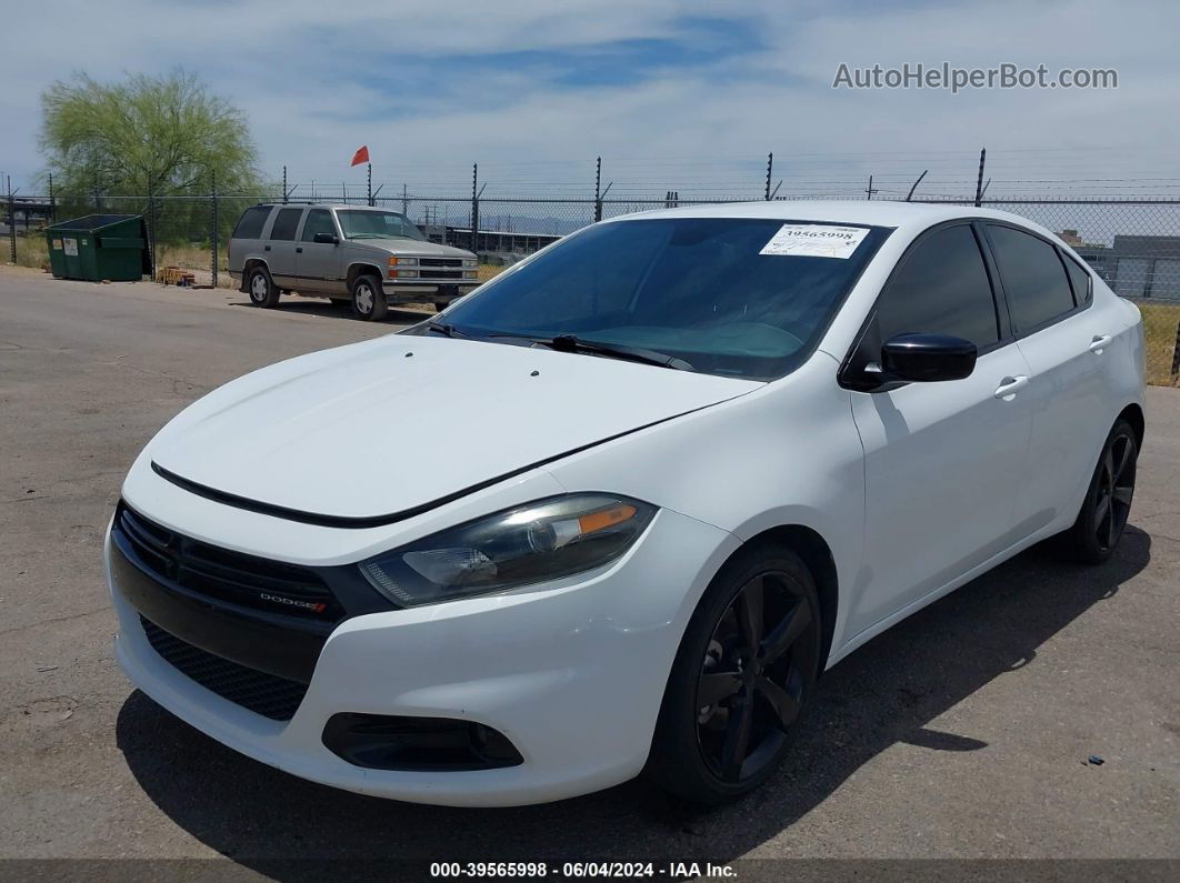 2015 Dodge Dart Sxt White vin: 1C3CDFBB0FD275876