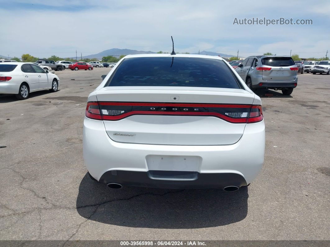 2015 Dodge Dart Sxt White vin: 1C3CDFBB0FD275876