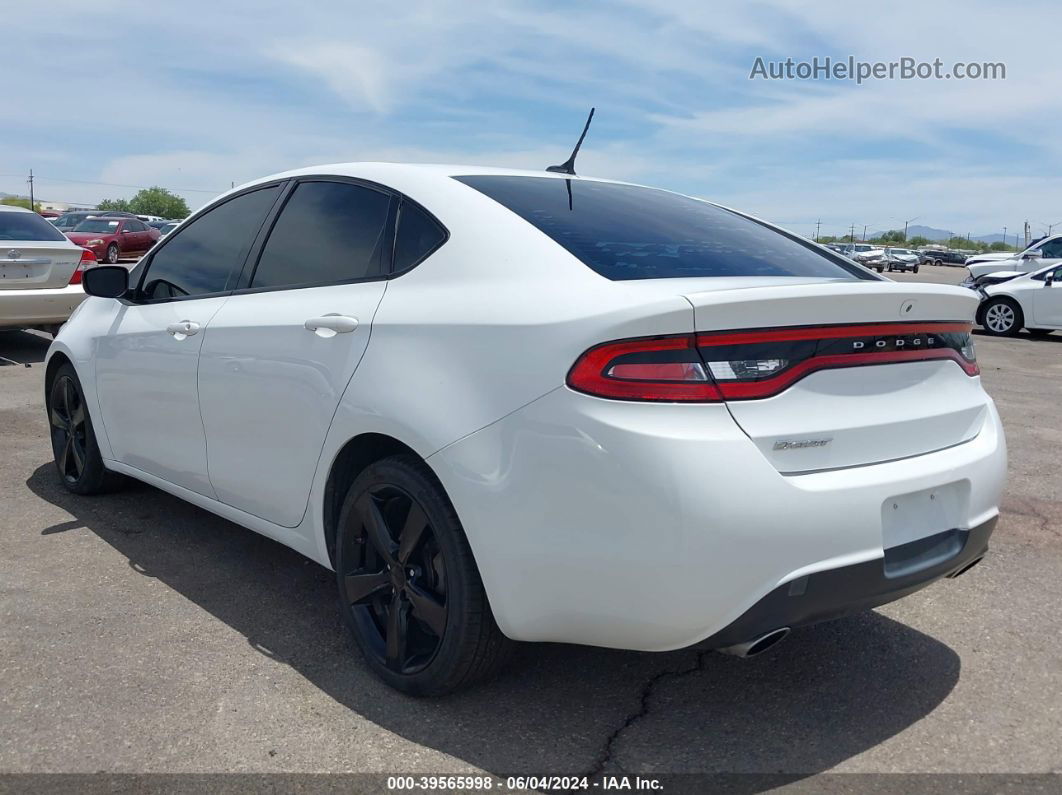 2015 Dodge Dart Sxt White vin: 1C3CDFBB0FD275876