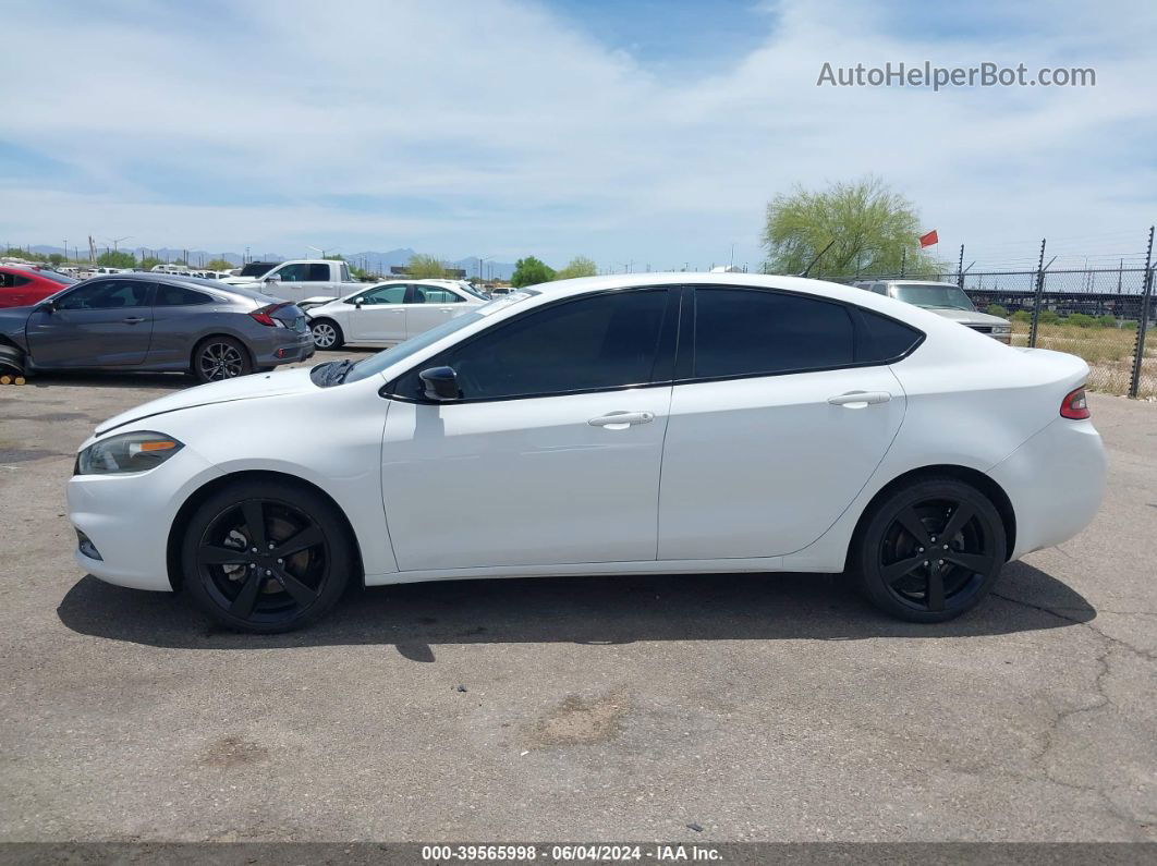 2015 Dodge Dart Sxt White vin: 1C3CDFBB0FD275876