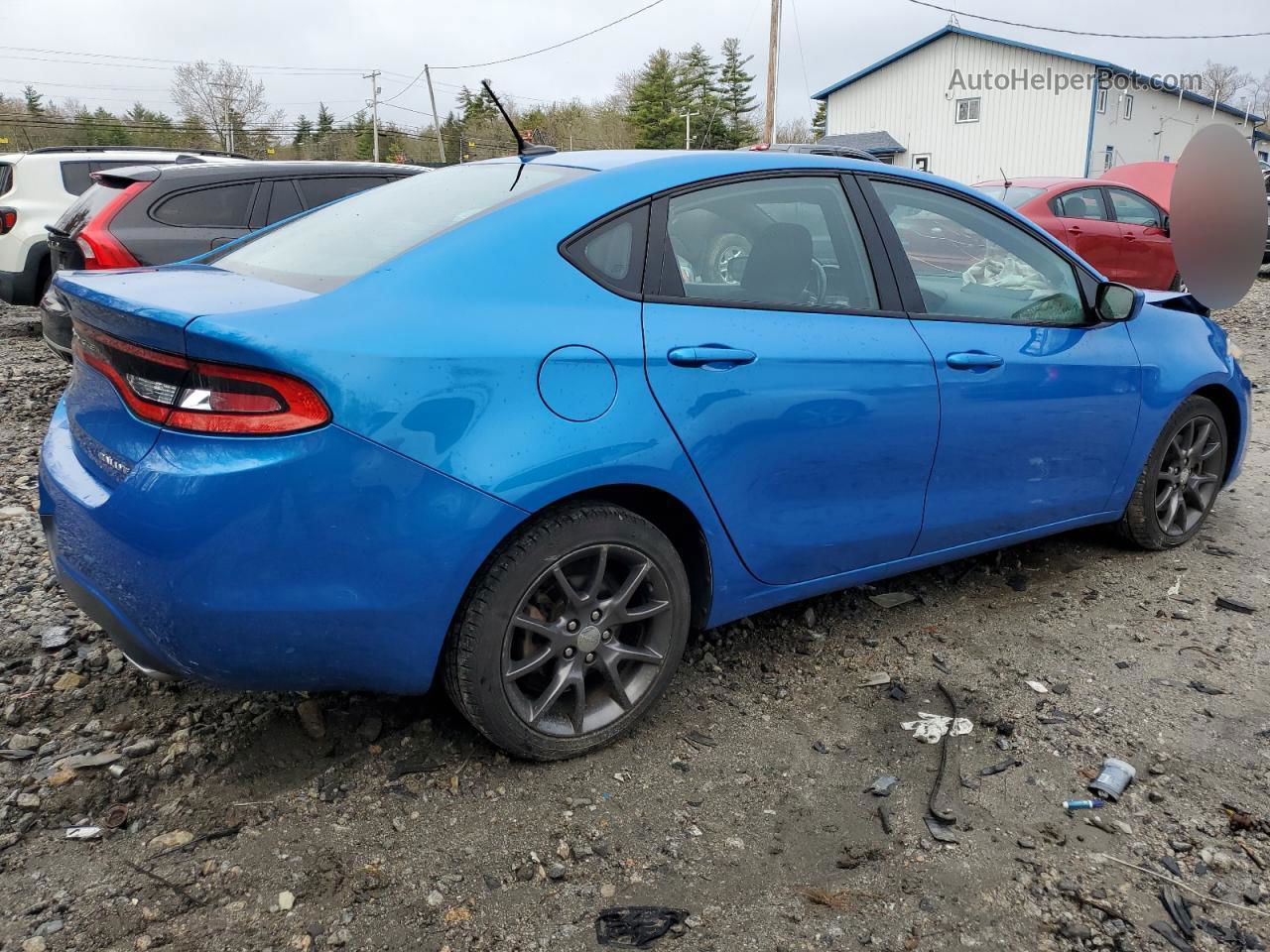 2015 Dodge Dart Sxt Синий vin: 1C3CDFBB0FD331041