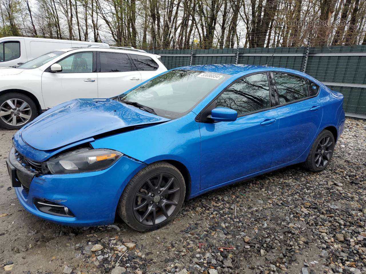 2015 Dodge Dart Sxt Синий vin: 1C3CDFBB0FD331041