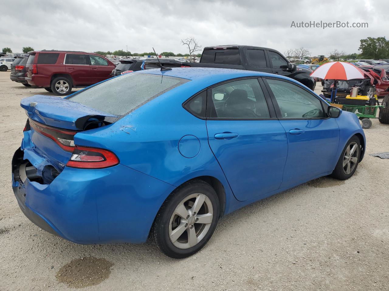 2015 Dodge Dart Sxt Blue vin: 1C3CDFBB0FD337308