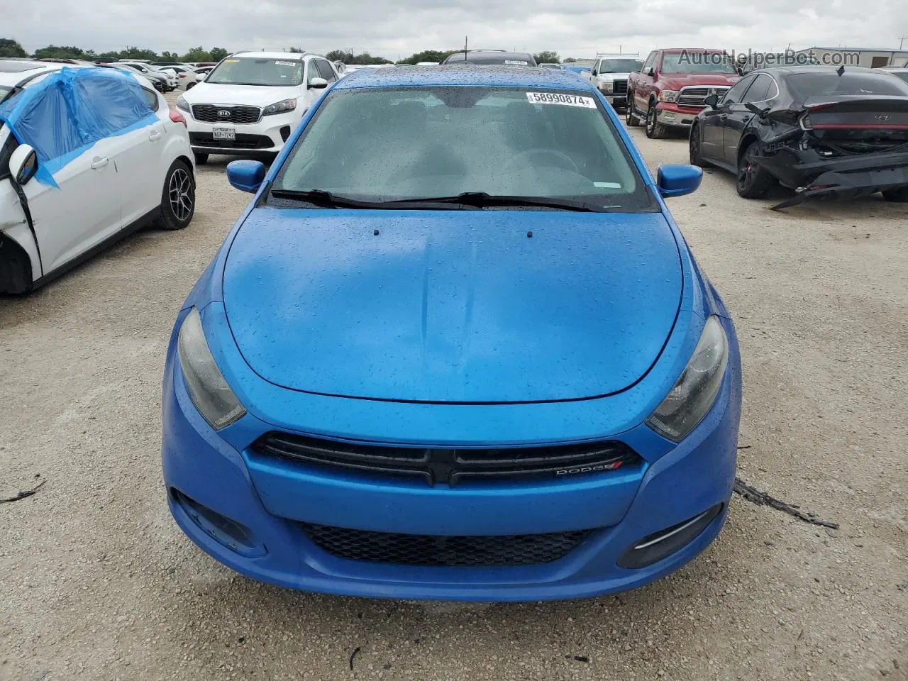 2015 Dodge Dart Sxt Blue vin: 1C3CDFBB0FD337308