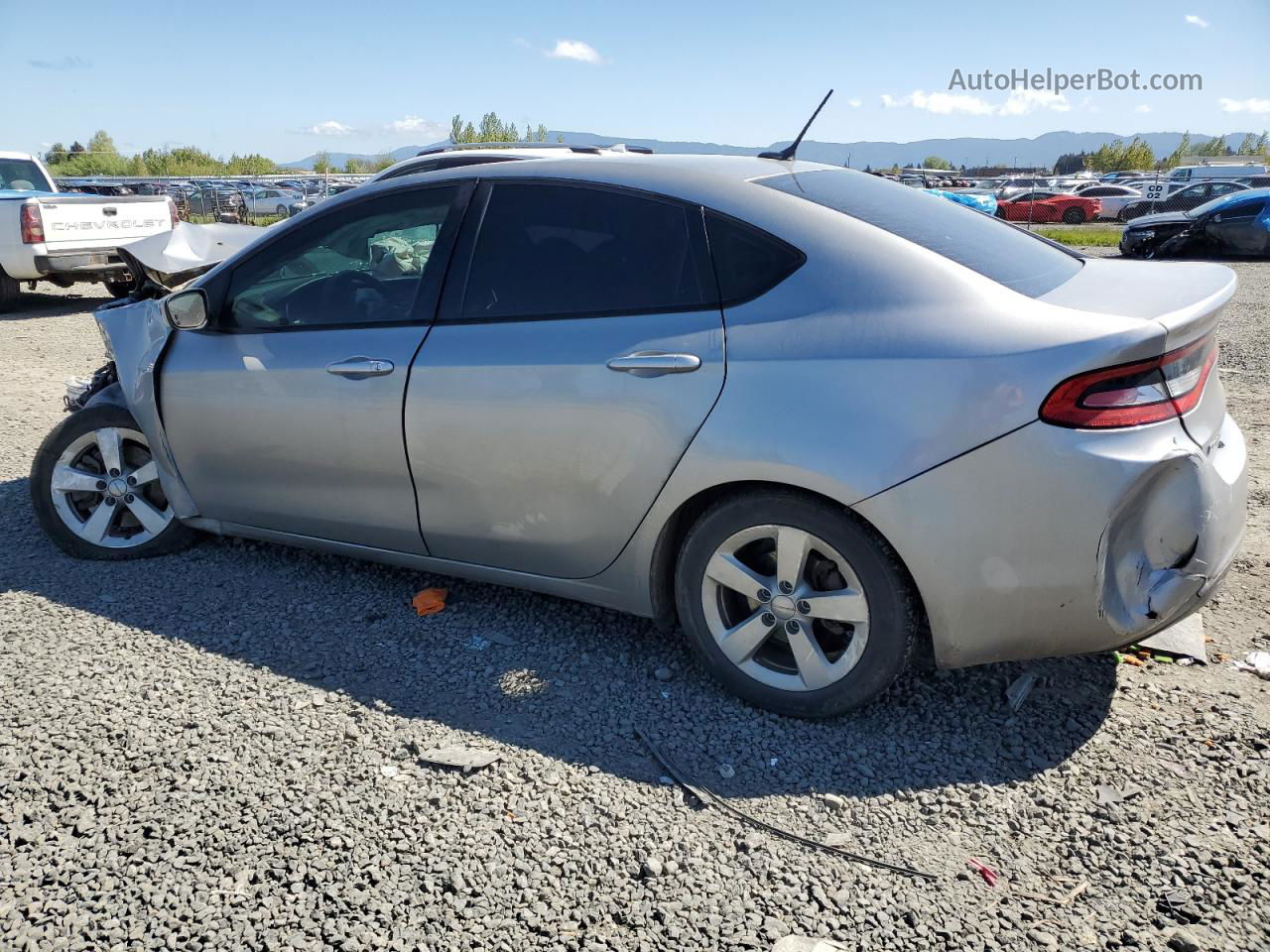 2015 Dodge Dart Sxt Silver vin: 1C3CDFBB1FD128336