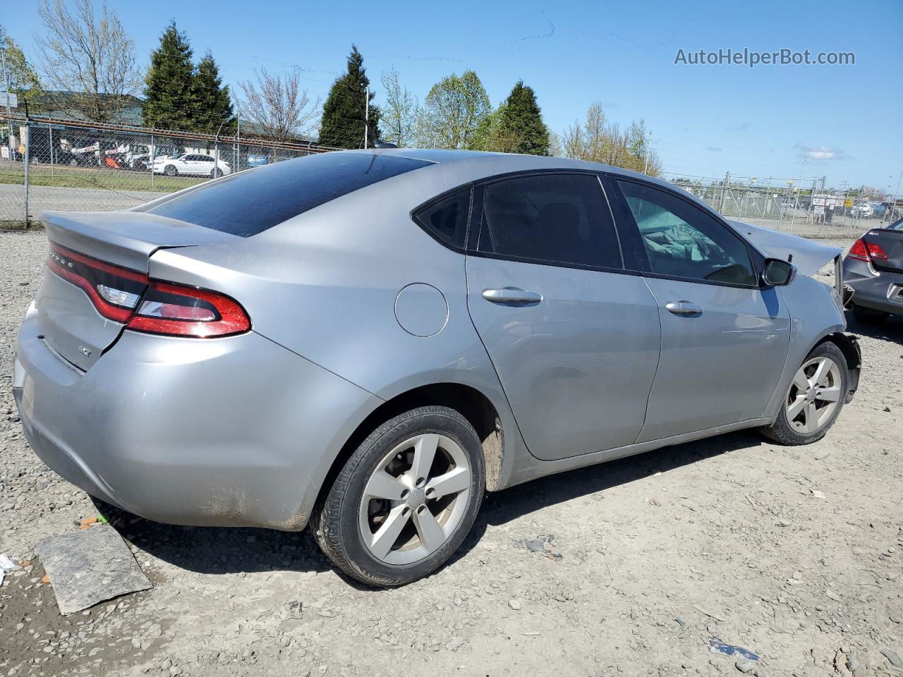 2015 Dodge Dart Sxt Silver vin: 1C3CDFBB1FD128336