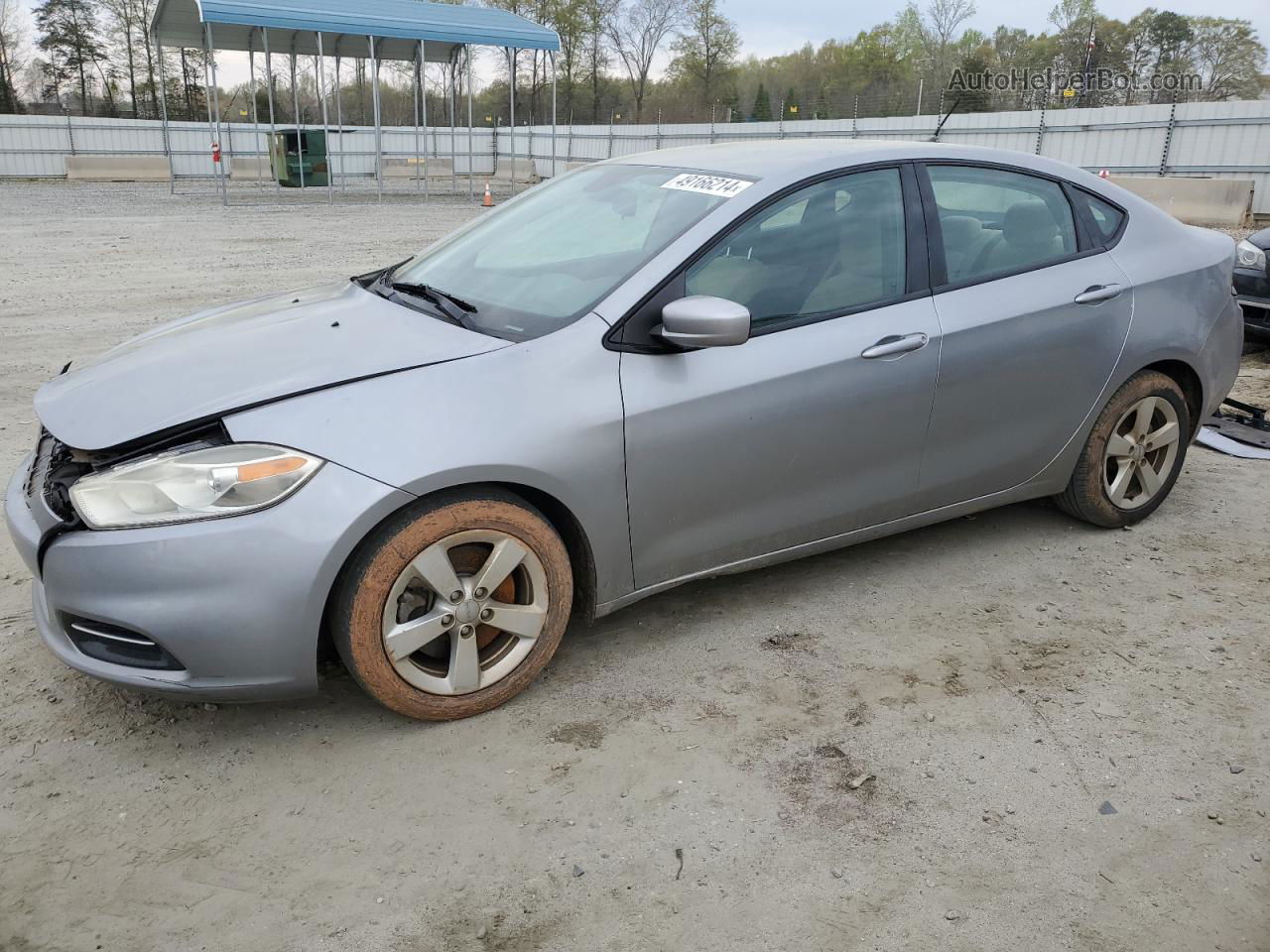 2015 Dodge Dart Sxt Silver vin: 1C3CDFBB1FD129292