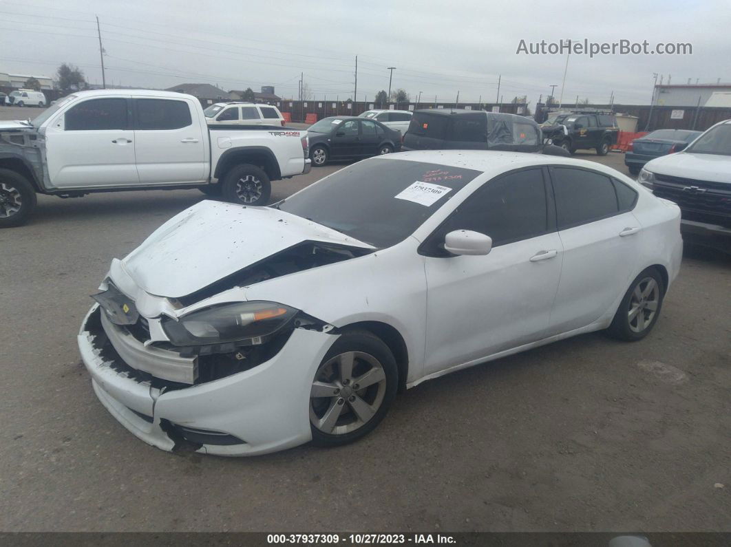 2015 Dodge Dart Sxt White vin: 1C3CDFBB1FD212530