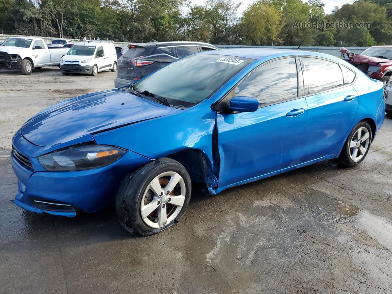 2015 Dodge Dart Sxt Blue vin: 1C3CDFBB1FD227674