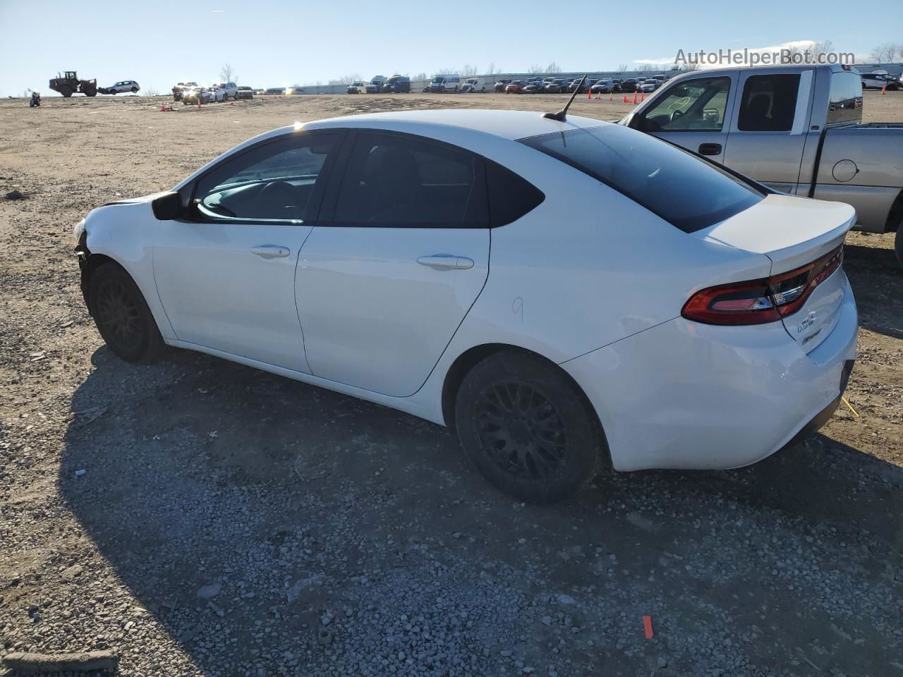 2015 Dodge Dart Sxt White vin: 1C3CDFBB1FD281685