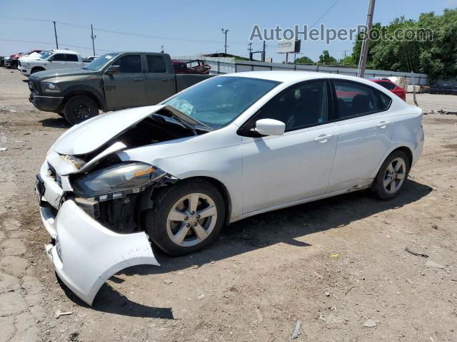 2015 Dodge Dart Sxt White vin: 1C3CDFBB1FD309761