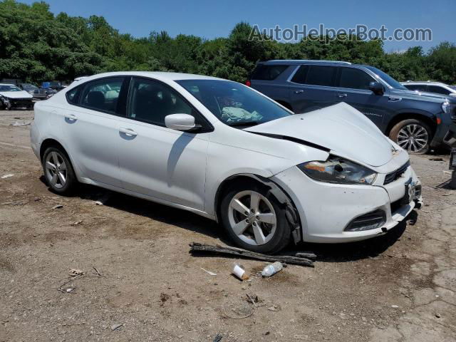 2015 Dodge Dart Sxt White vin: 1C3CDFBB1FD309761