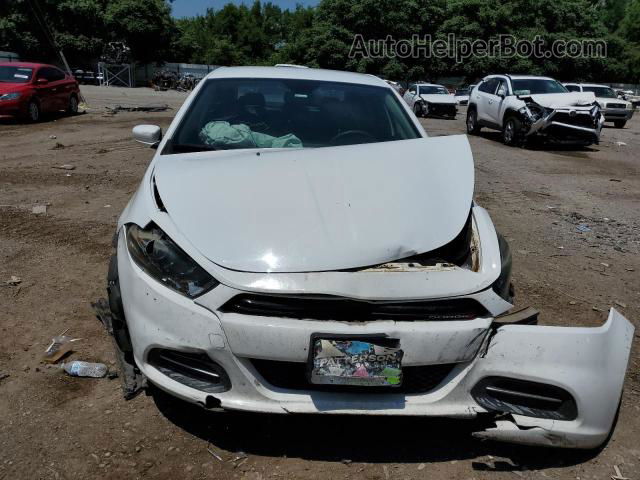 2015 Dodge Dart Sxt White vin: 1C3CDFBB1FD309761