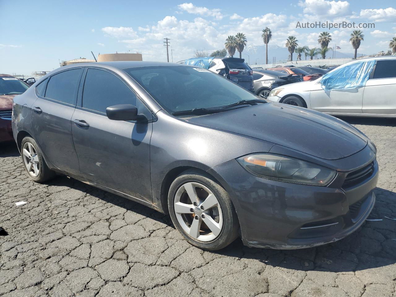 2015 Dodge Dart Sxt Gray vin: 1C3CDFBB1FD310523