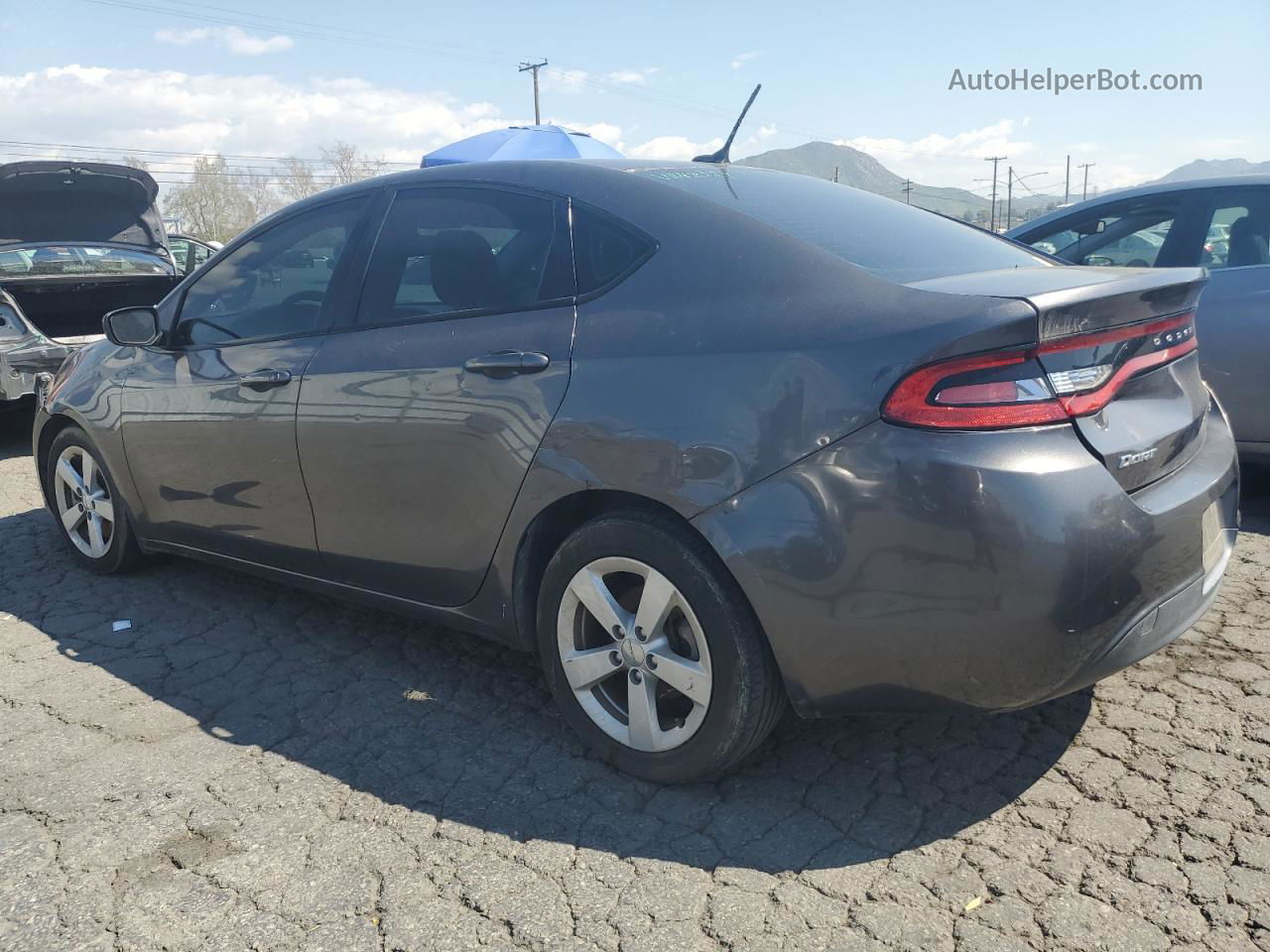 2015 Dodge Dart Sxt Gray vin: 1C3CDFBB1FD310523