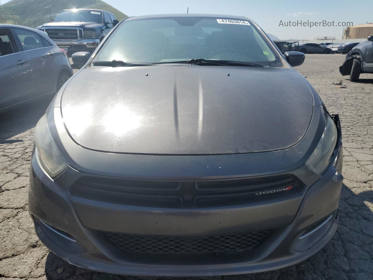 2015 Dodge Dart Sxt Gray vin: 1C3CDFBB1FD310523